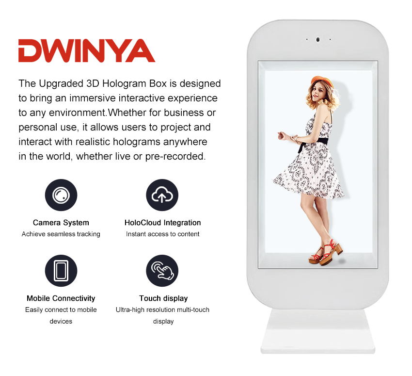 32 inch 3D transparent display box for Ai digital human