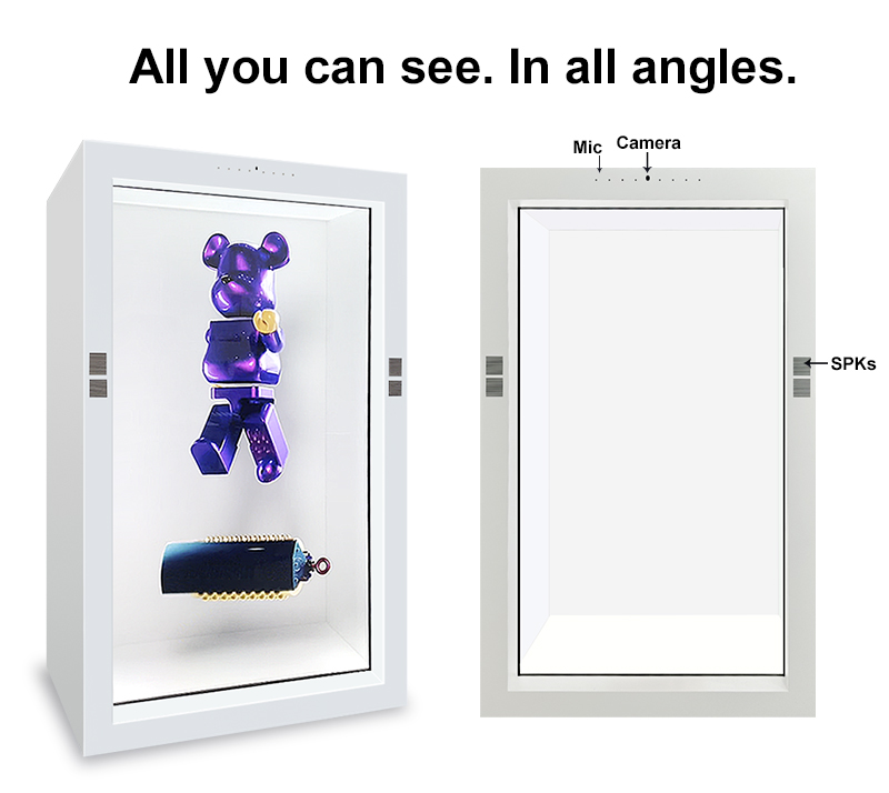3D AI holographic cabinet with built-in camera 10