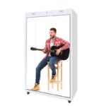 1、AI Digital Person 3D Holographic Cabin Transparent Display Cabinet Customization