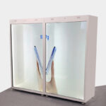 1、AI Digital Person 3D Holographic Cabin Transparent Display Cabinet Customization