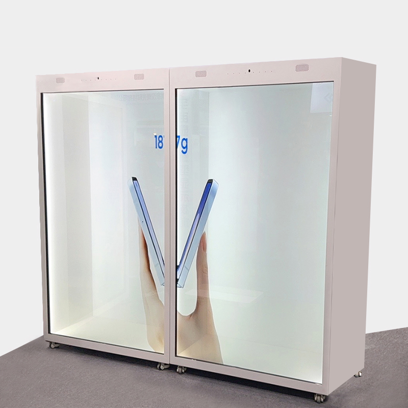 1、AI Digital Person 3D Holographic Cabin Transparent Display Cabinet Customization