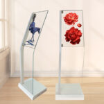 Custom vertical OLED transparent screen