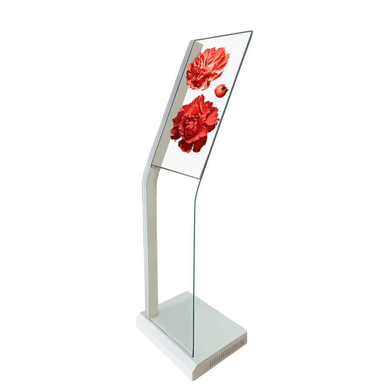 Custom vertical OLED transparent screen