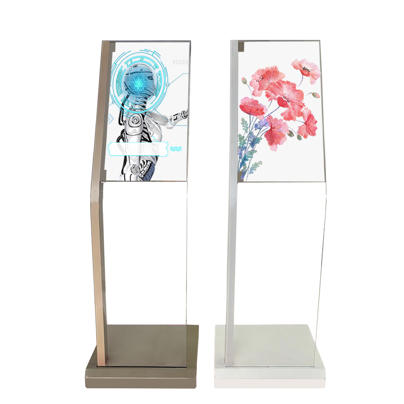 Custom vertical OLED transparent screen