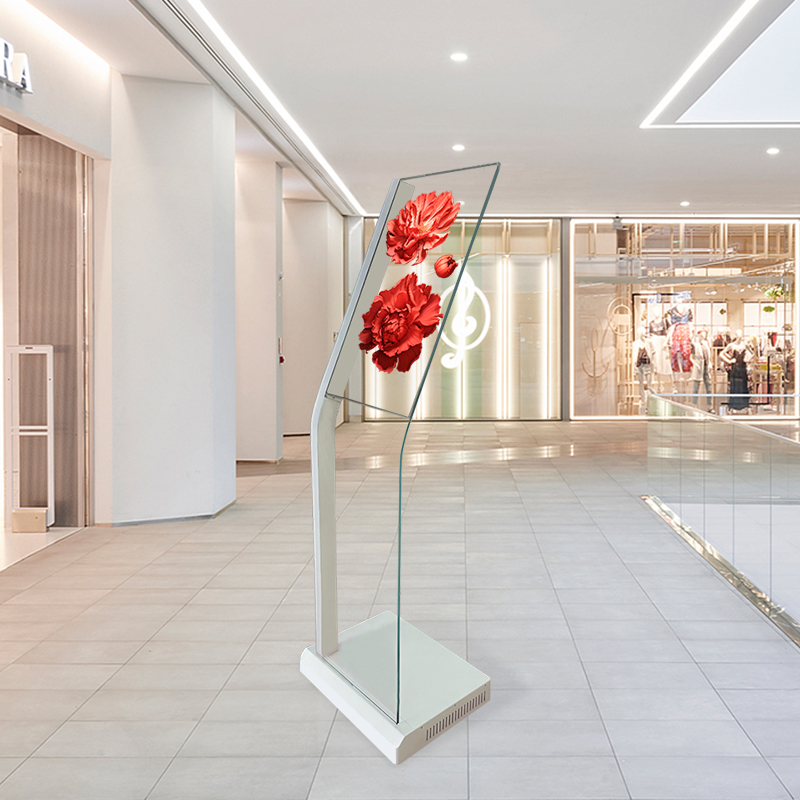 Custom vertical OLED transparent screen