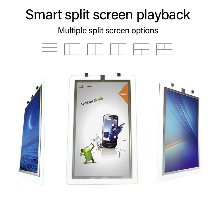 Ultra-thin hanging double-sided screen billboard
