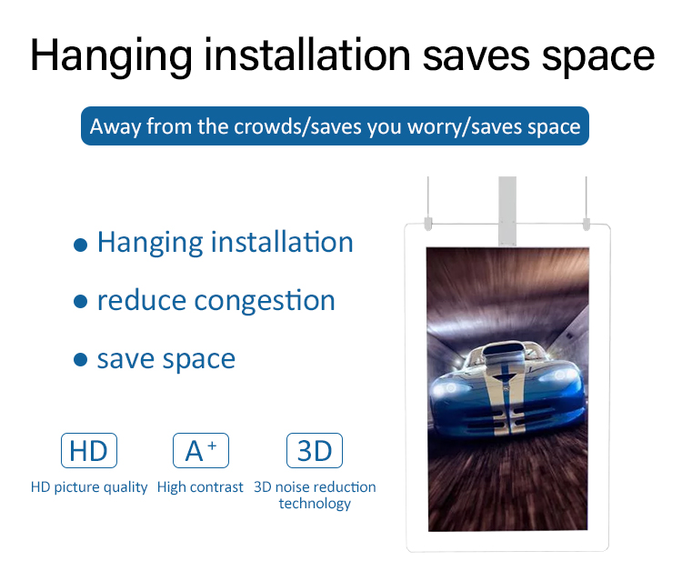 Ultra-thin hanging double-sided screen billboard